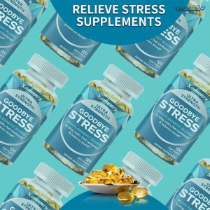 Xemenry Goodbye Stress Capsules With L-Theanine &amp; GABA To Stay Calm and Feel Concentrated