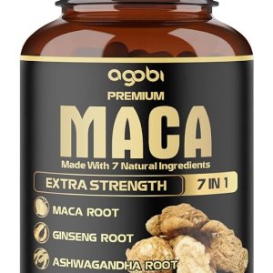 Agobi Maca Supplement Made with 7 Natural Ingredients Ginseng Root, Extra Strength