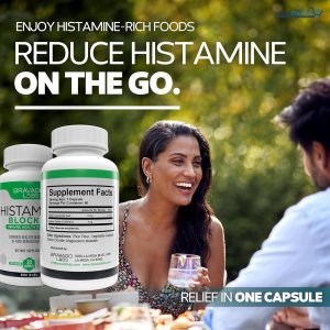 DAO Enzyme Supplements Histamine Blocker – Natural Digestive Aid with Vitamin C