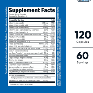 Nutricost Multivitamin with Probiotics 120 Vegetarian Capsules - Packed with Vitamins &amp; Minerals