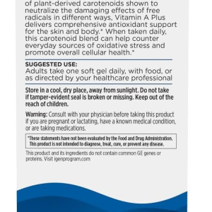 Nordic Naturals Vitamin A + Carotenoids, Unflavored - 30 Soft Gels - Lycopene &amp; Astaxanthin - Supports Skin, Cellular Health - Non-GMO - 30 Servings