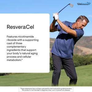 THORNE - ResveraCel - Nicotinamide Riboside with Quercetin Phytosome &amp; Resveratrol - Support Healthy Aging, Methylation, Cellular Energy Production &amp; Metabolism* - 30 Servings