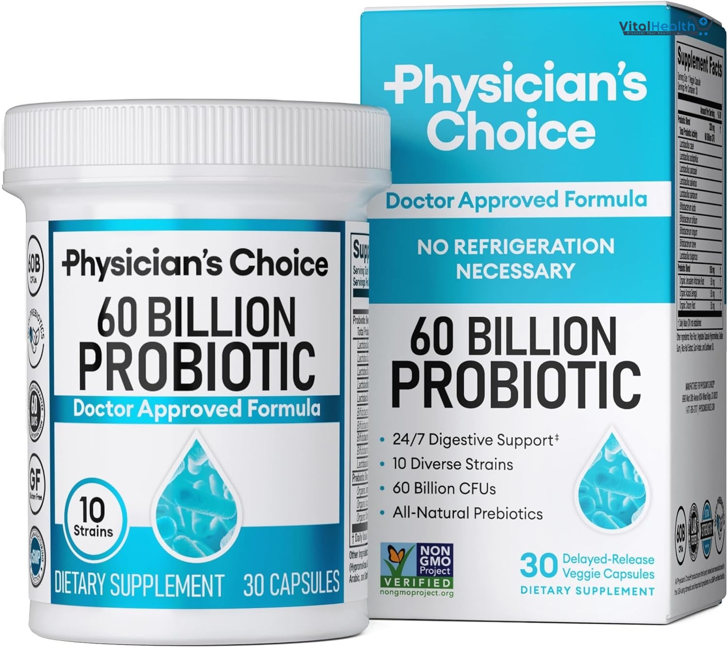 Probiotic Gut Health Supplement Burn Fat Metabolism and Promotes Nutrient Digestion for Adult Men and Women