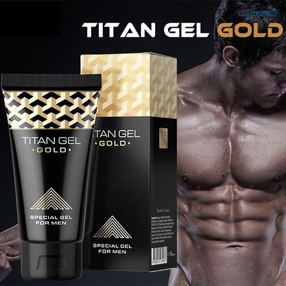 Titan Gel Gold for Men Original. Male Natural Massage Cream, 50ml