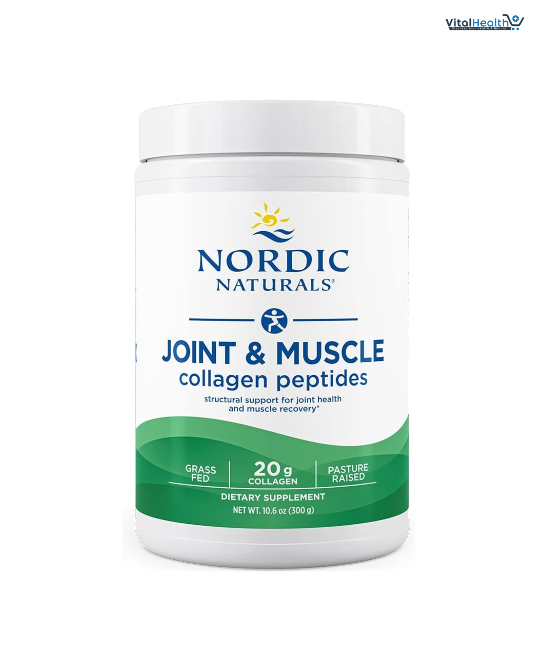 Nordic Naturals Joint & Muscle Collagen Peptides, Unflavored - 10.6 Ounces - Collagen Supplement for Skin Health and Joint Mobility - 15 Servings