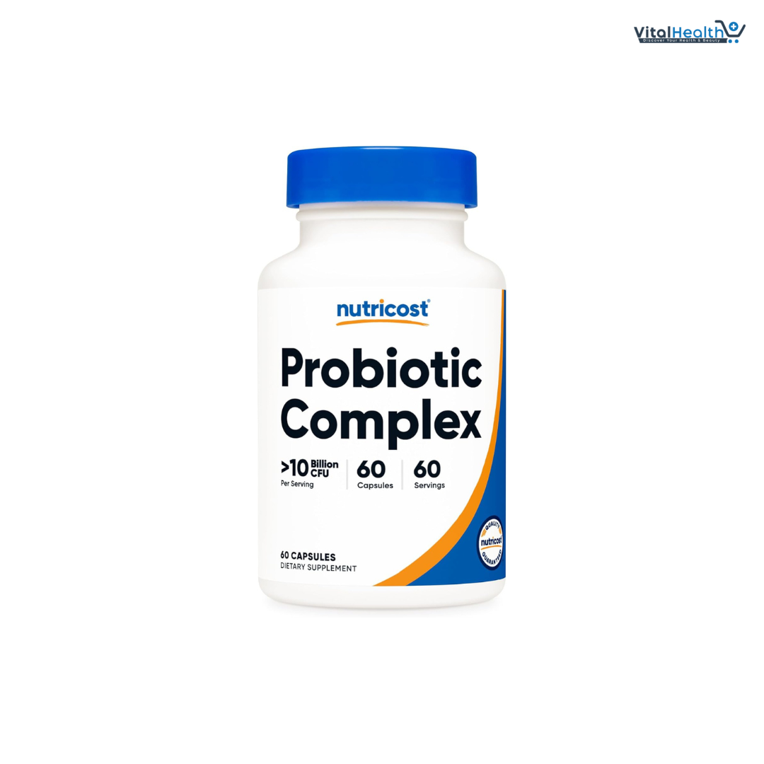 Nutricost Probiotic Complex (10 Billion CFU) 60 Capsules - Acidophilus Plus 9 Other Probiotics, Non-GMO, Gluten Free Supplement