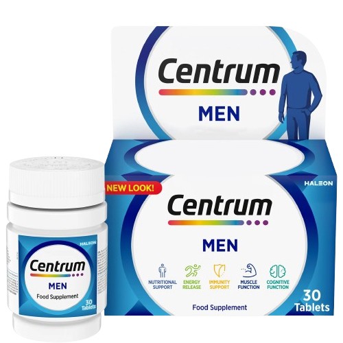 Centrum Men's Multivitamin Supplement 30 Tablets