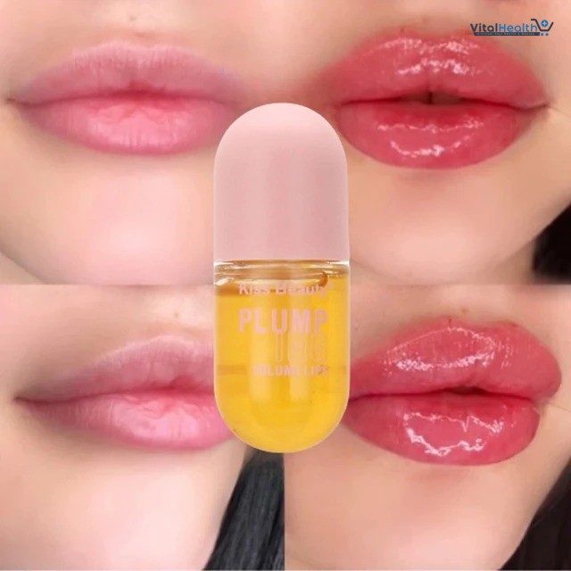 Kiss Beauty Long Lasting Lip Plumper Oil Instant Volumizing Effect, Collagen Boost, and Sexy Lips Serum