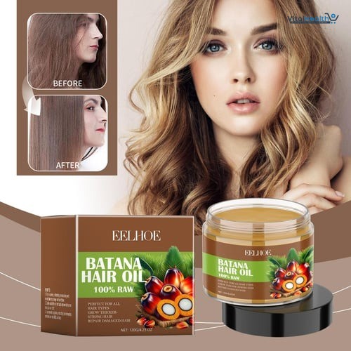 100% Pure Organic Batana Hair Mask Oil 120ml Hair Growth Oil Natural Treatment Nourish Reduce Hair Loss Anti-Breakage Hair Product