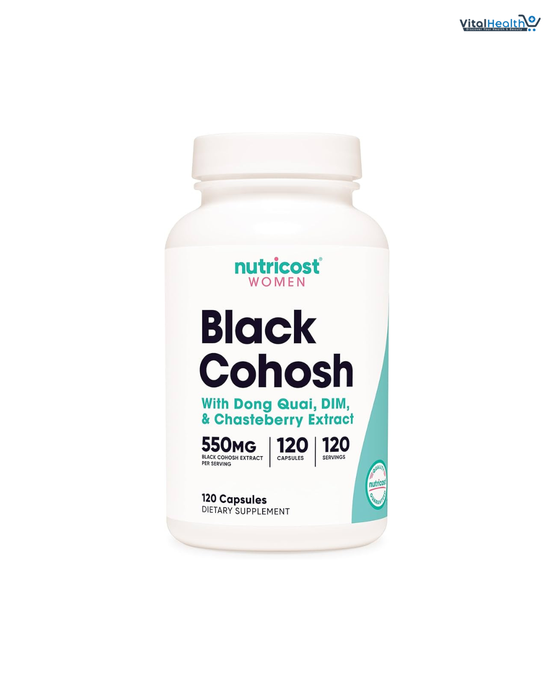 Nutricost Black Cohosh for Women 660mg, 120 Capsules - with Don Quai, DIM, and Chaste Berry, Veggie Caps, Non-GMO, Gluten Free