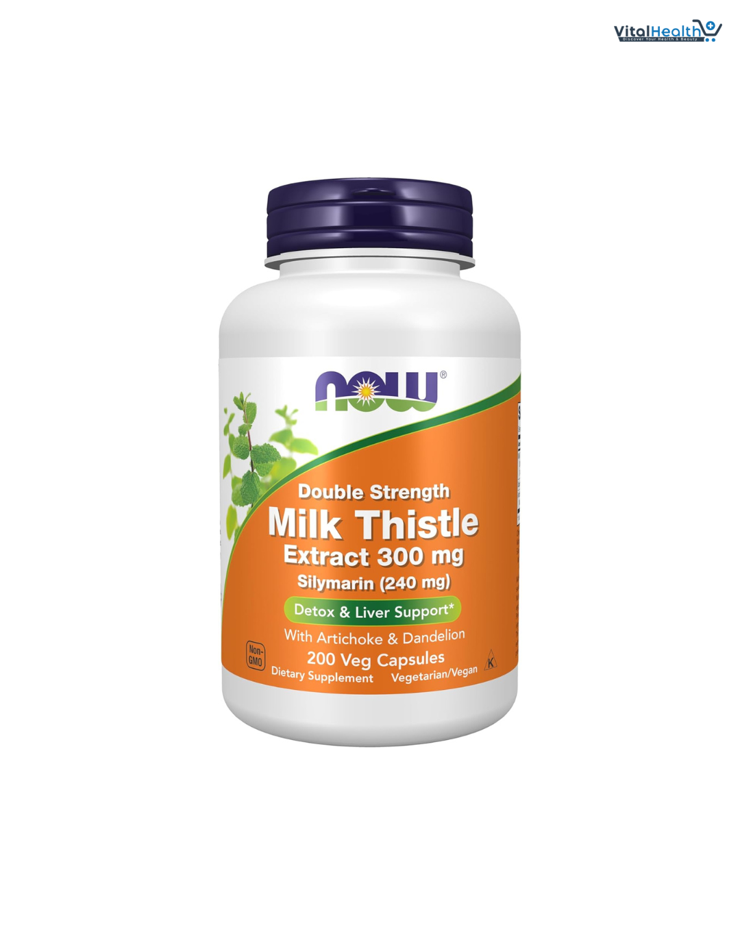 NOW Foods Supplements, Silymarin Milk Thistle Extract 300 mg with Artichoke and Dandelion, Double Strength, Supports Liver Function, 200 Veg Capsules
