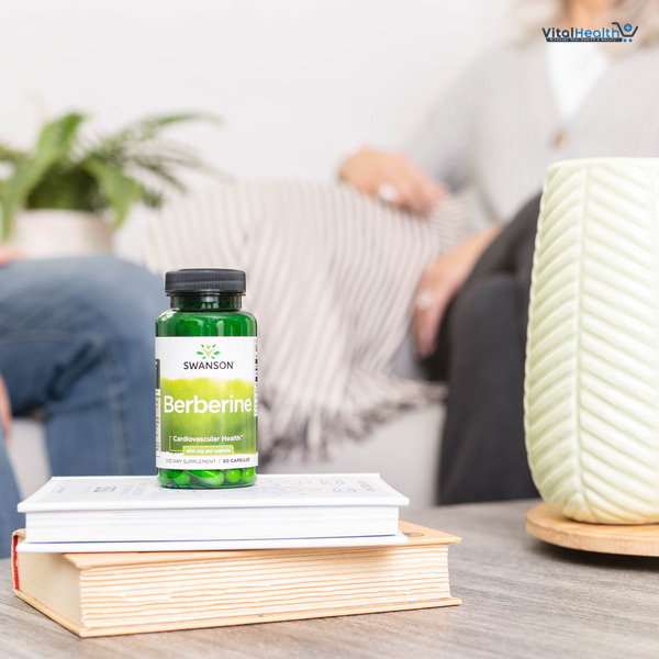 Swanson Berberine - Standardized 97% Berberine HCl- 400mg Each - 60 Capsules