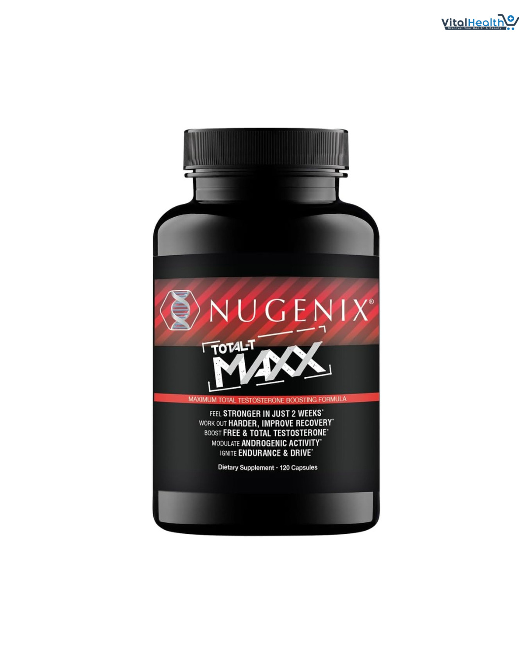 Nugenix Total-T Maxx - Maximum Total Testosterone Booster for Men, 120 Count