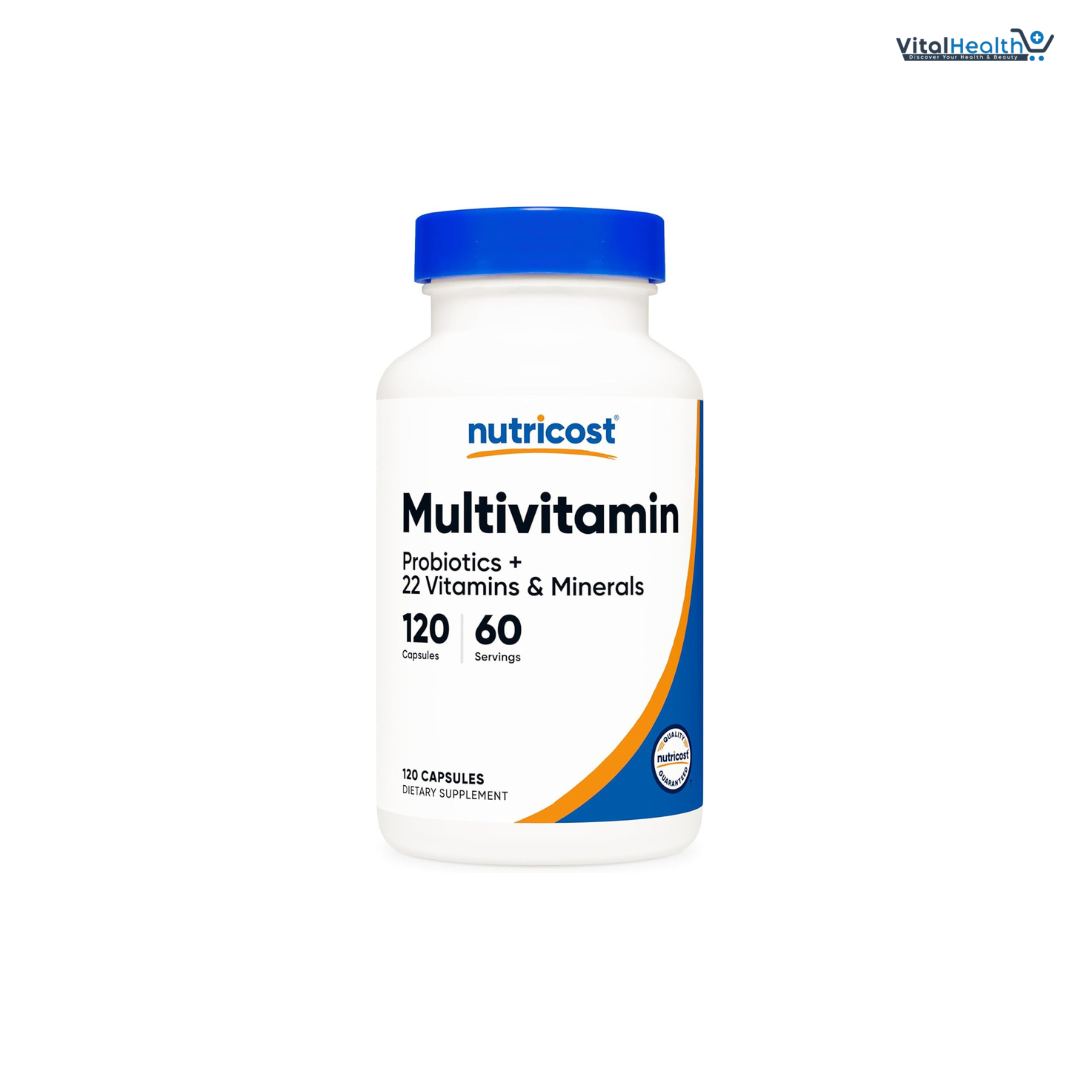 Nutricost Multivitamin with Probiotics 120 Vegetarian Capsules - Packed with Vitamins & Minerals