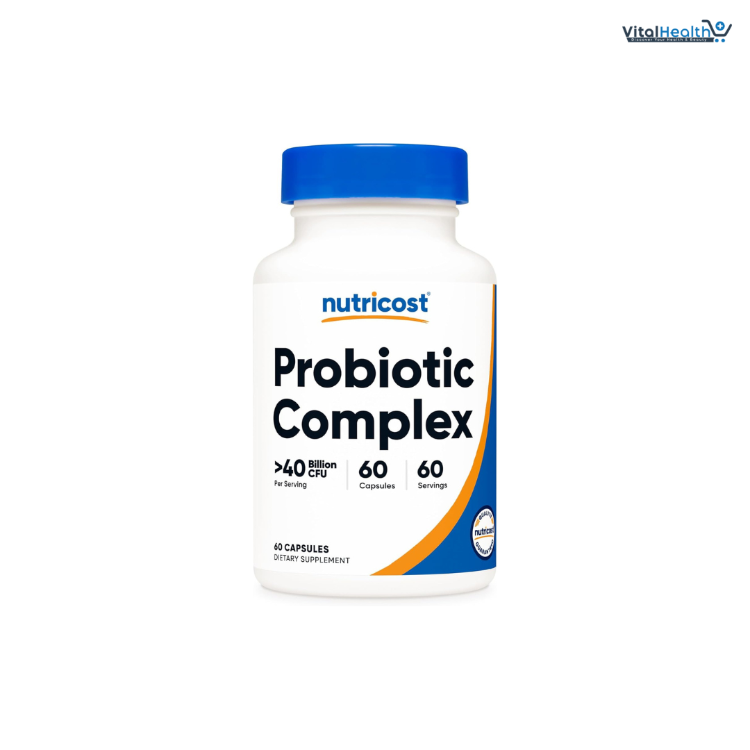 Nutricost Probiotic Complex (40 Billion CFU) (60 Capsules) - GMO-Free, Gluten-Free
