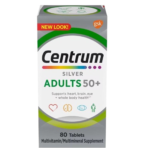 Centrum Silver Adults 50+ Multivitamin 80 Tablets
